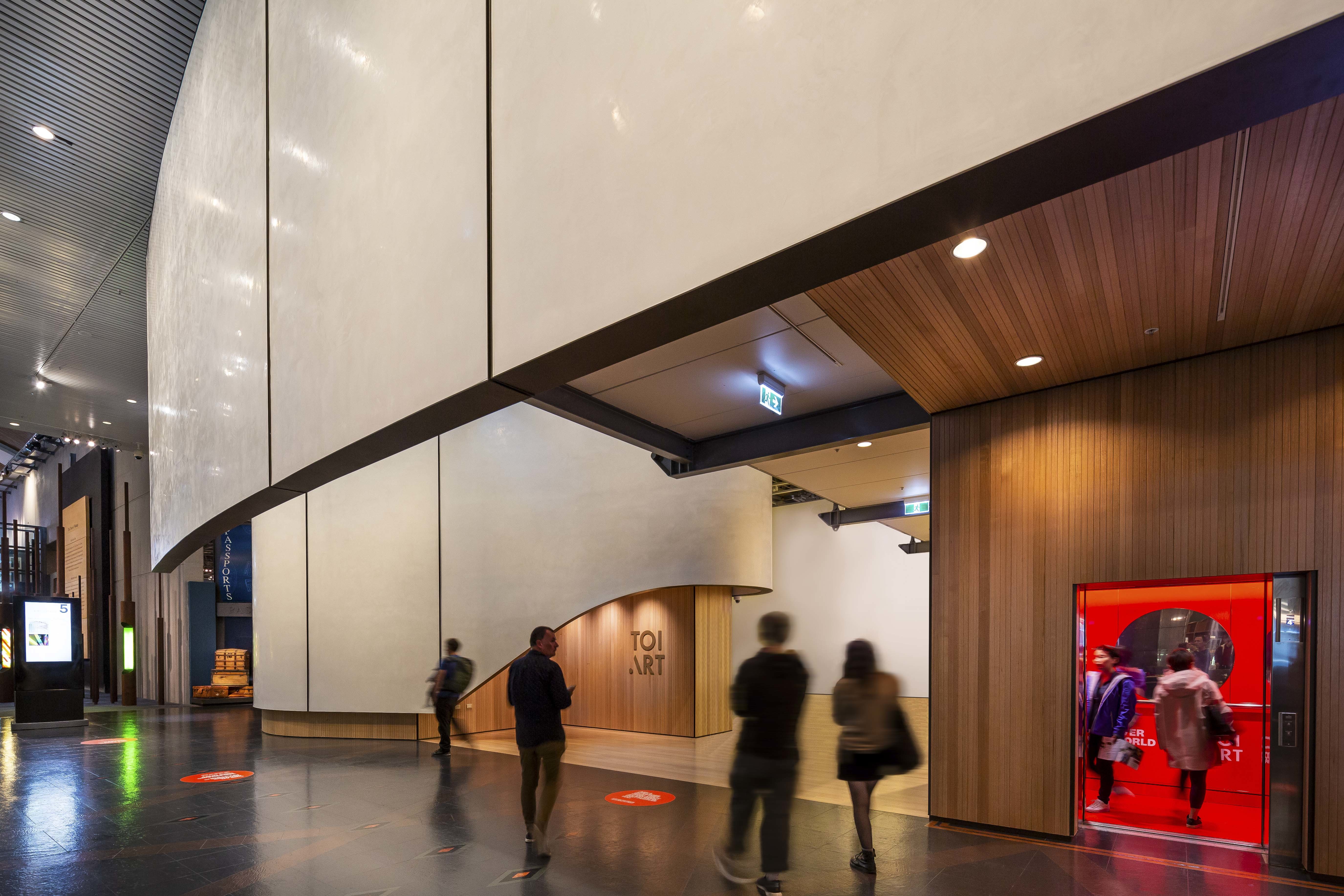 Warren and Mahoney creates seamless public art space within Te Papa